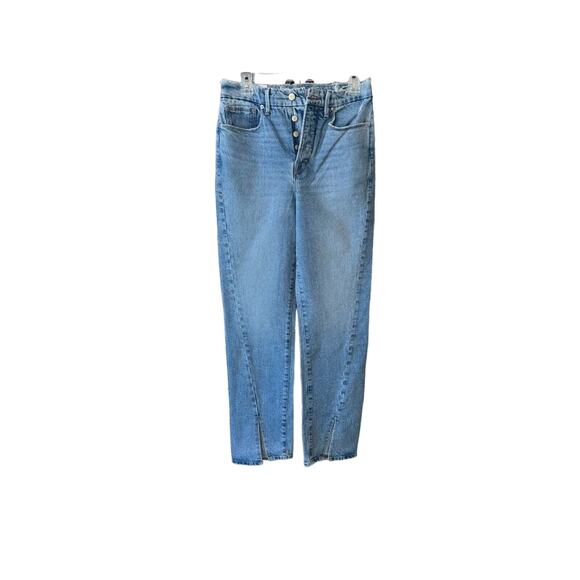 Good American Denim - Good American Good Boy Jeans with Front Slit Hem Size 4/27